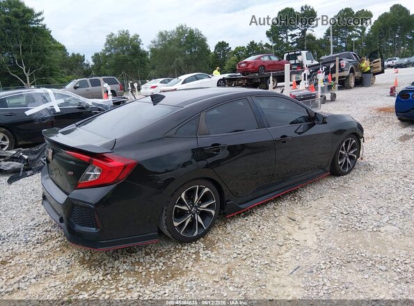 2HGFC1E50HH707653 2017 HONDA CIVIC Black უკანა მარჯვენა