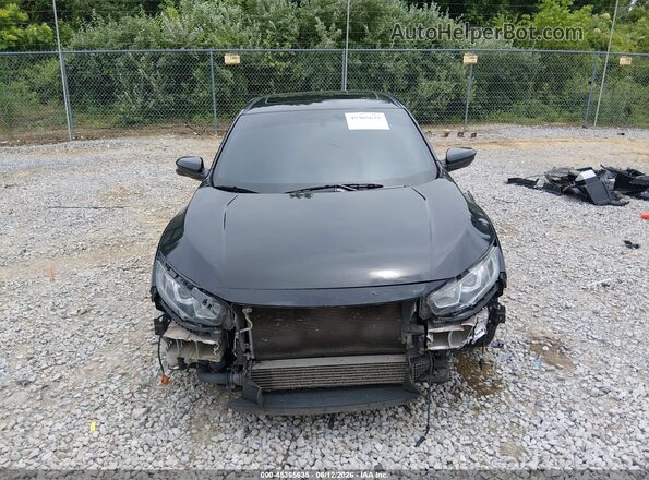 2HGFC1E50HH707653 2017 HONDA CIVIC Black უკანა სალონის ხედი