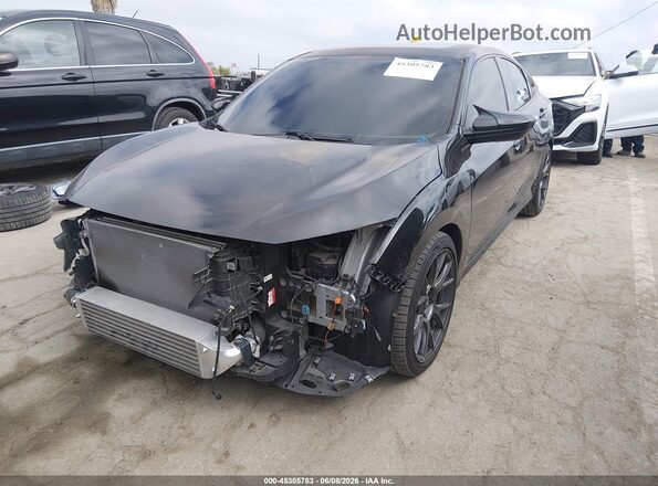 2HGFC1E50JH706122 2018 HONDA CIVIC Черный Передняя левая четверть