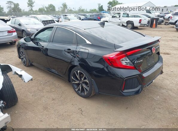 2HGFC1E51JH706050 2018 HONDA CIVIC Черный Задняя левая четверть