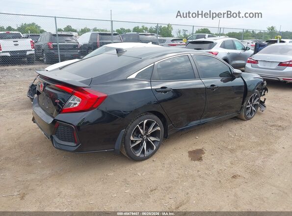 2HGFC1E51JH706050 2018 HONDA CIVIC Черный Задняя правая четверть