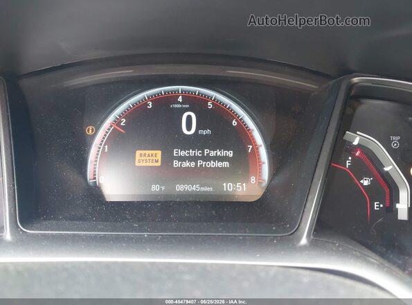 2HGFC1E51JH706050 2018 HONDA CIVIC Черный Вид задних сидений