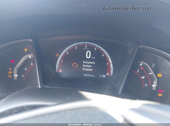 2HGFC1E51KH700900 2019 HONDA CIVIC Black Вид задніх сидінь