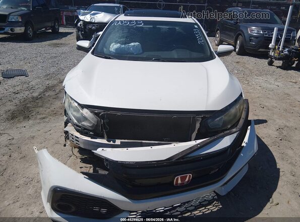 2HGFC1E52JH700533 2018 HONDA CIVIC White Instrument cluster view
