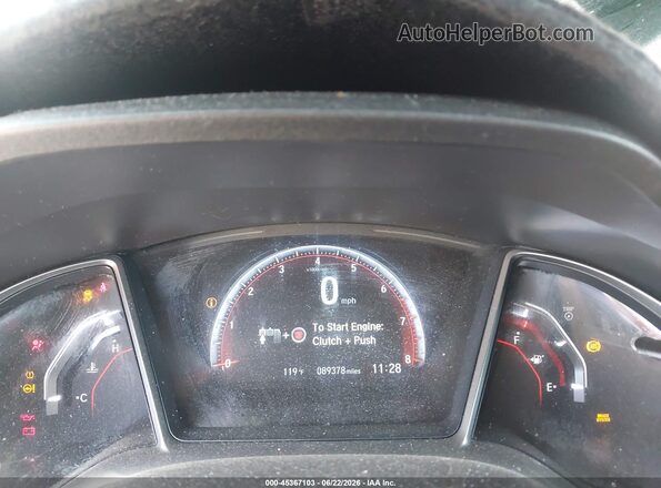 2HGFC1E52KH701618 2019 HONDA CIVIC Белый Вид задних сидений