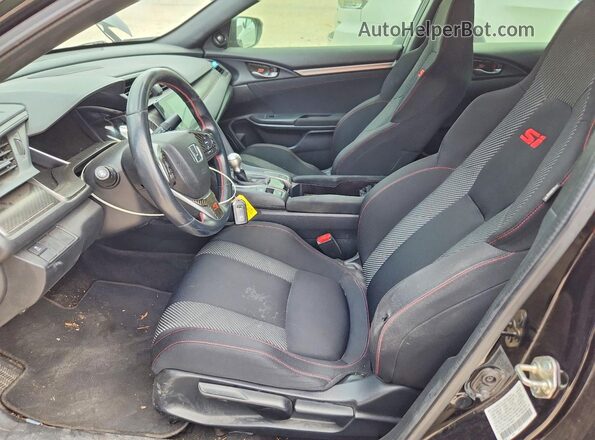 2HGFC1E54JH704471 2018 HONDA CIVIC Черный Вид салона спереди
