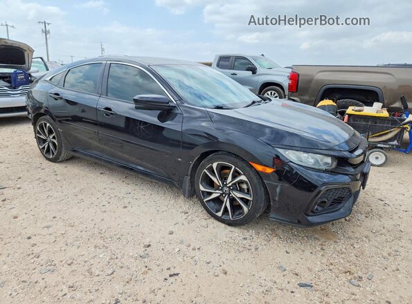 2HGFC1E54JH704471 2018 HONDA CIVIC Черный Передняя правая четверть