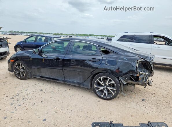 2HGFC1E54JH704471 2018 HONDA CIVIC Черный Задняя левая четверть