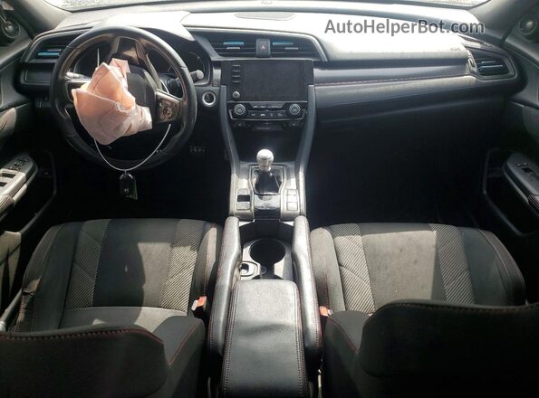 2HGFC1E54KH704360 2019 HONDA CIVIC Blue Vista del salpicadero