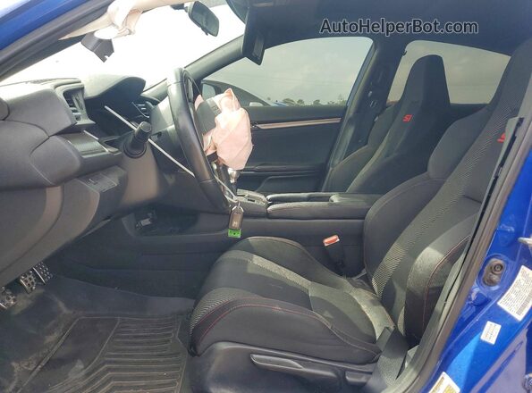 2HGFC1E54KH704360 2019 HONDA CIVIC Blue Vista interior delantera