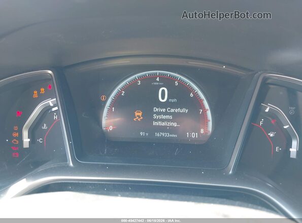 2HGFC1E55HH707065 2017 HONDA CIVIC Белый Вид задних сидений