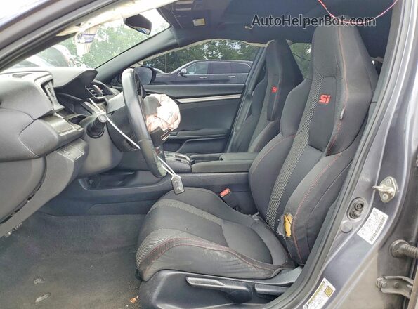 2HGFC1E55KH703203 2019 HONDA CIVIC Gray Սալոնի դիմացի տեսք