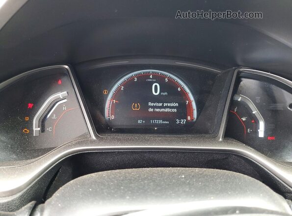 2HGFC1E55KH703203 2019 HONDA CIVIC Gray Սարքավորումների վահանակի տեսք
