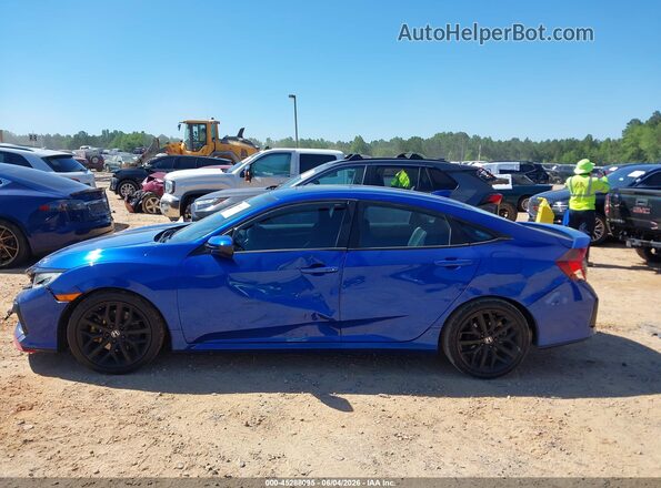 2HGFC1E55LH700707 2020 HONDA CIVIC SI Blue Панорамний вид салону 360°