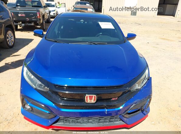 2HGFC1E55LH700707 2020 HONDA CIVIC SI Blue Вид щитка приладів