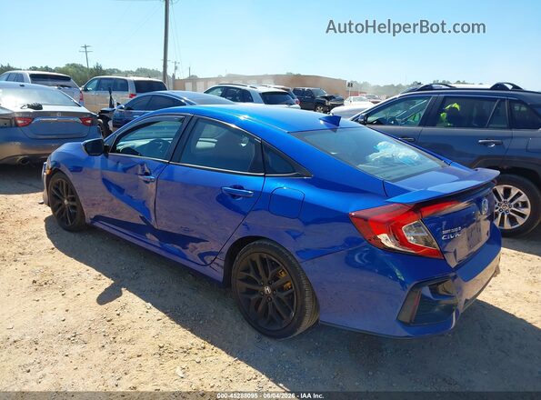 2HGFC1E55LH700707 2020 HONDA CIVIC SI Blue Задня ліва чверть