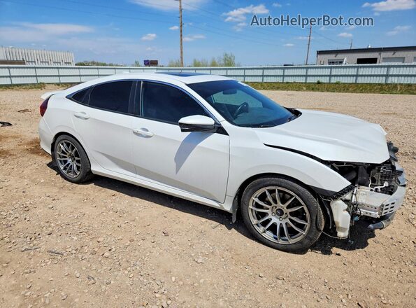 2HGFC1E57JH700186 2018 HONDA CIVIC White წინა მარჯვენა