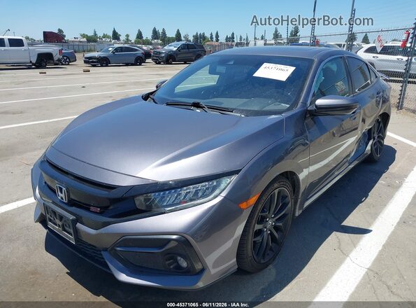 2HGFC1E57LH708419 2020 HONDA CIVIC Gray Przód lewy