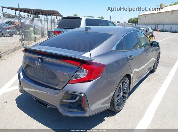 2HGFC1E57LH708419 2020 HONDA CIVIC Gray Tył prawy