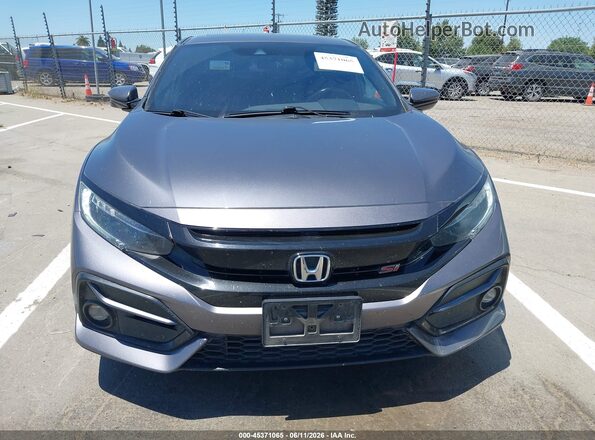 2HGFC1E57LH708419 2020 HONDA CIVIC Gray Widok wnętrza z tyłu