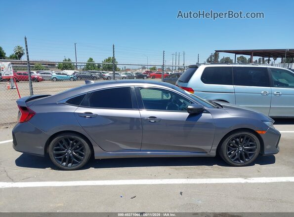 2HGFC1E57LH708419 2020 HONDA CIVIC Gray Widok wnętrza 360 stopni