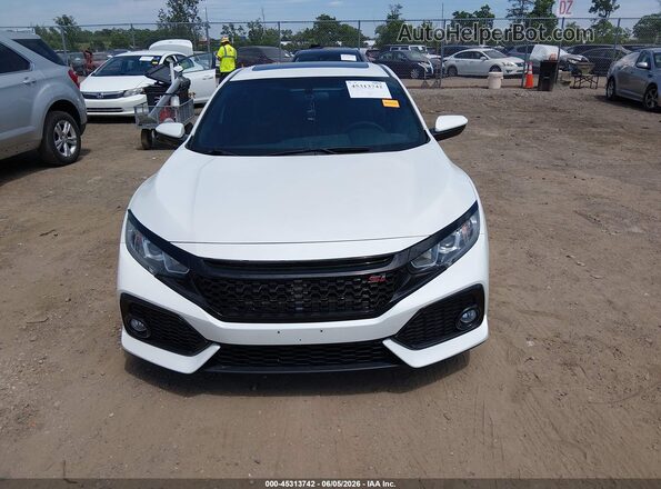 2HGFC1E58HH703348 2017 HONDA CIVIC White ხელსაწყოთა პანელის ხედი