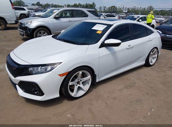2HGFC1E58HH703348 2017 HONDA CIVIC White წინა მარცხენა ხედი სამი მეოთხედიდან
