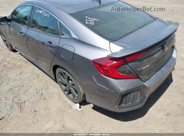 2HGFC1E58KH700120 2019 HONDA CIVIC Gray უკანა მარცხენა