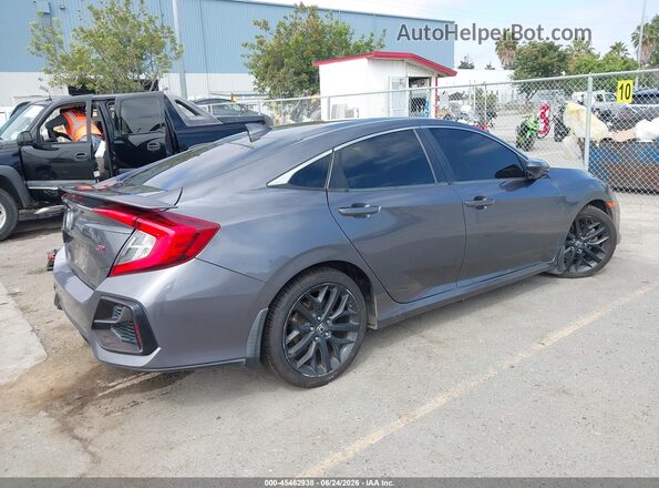 2HGFC1E58LH707215 2020 HONDA CIVIC Серый Задняя правая четверть