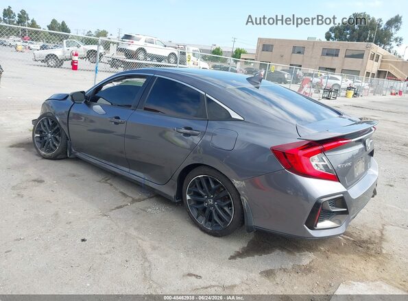 2HGFC1E58LH707215 2020 HONDA CIVIC Серый Задняя левая четверть