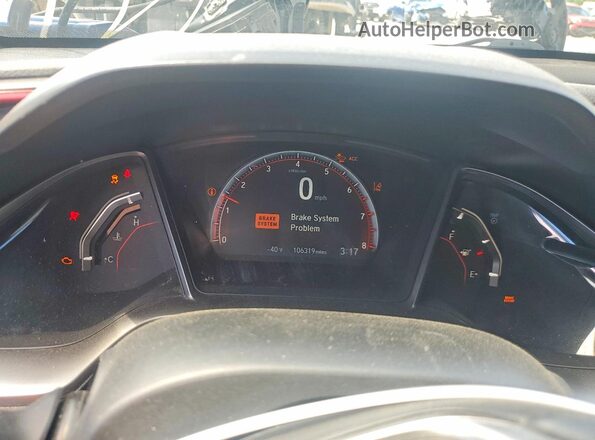 2HGFC1E58LH707862 2020 HONDA CIVIC Gray ხელსაწყოთა პანელის ხედი