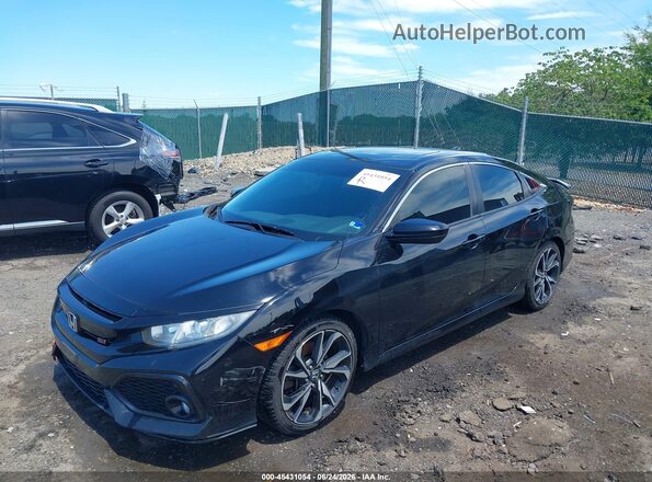 2HGFC1E59JH702067 2018 HONDA CIVIC Черный Передняя левая четверть