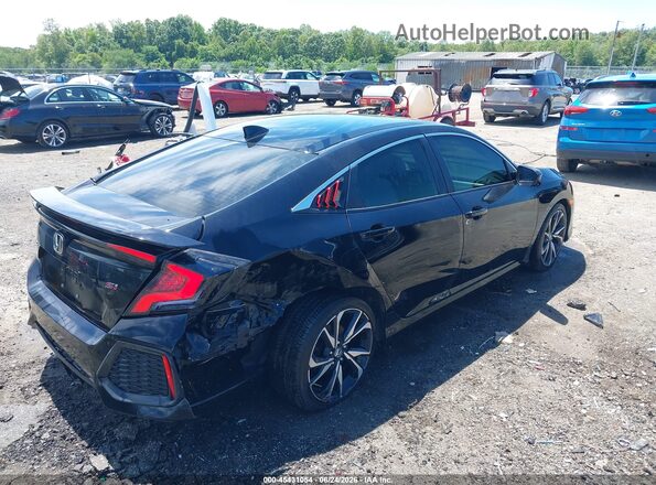 2HGFC1E59JH702067 2018 HONDA CIVIC Черный Задняя правая четверть
