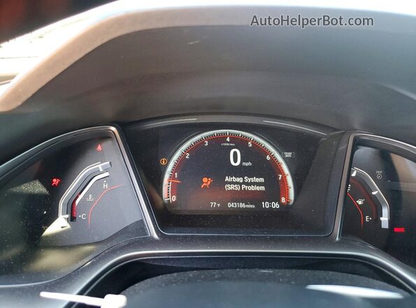 2HGFC1E59JH702392 2018 HONDA CIVIC Серебряный Вид щитка приборов