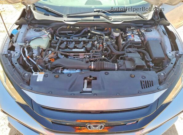 2HGFC1E59JH702392 2018 HONDA CIVIC Серебряный Вид задней части салона