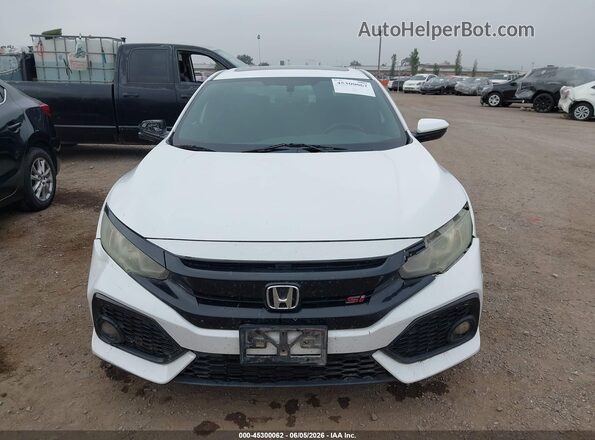 2HGFC1E59JH703171 2018 HONDA CIVIC White ხელსაწყოთა პანელის ხედი
