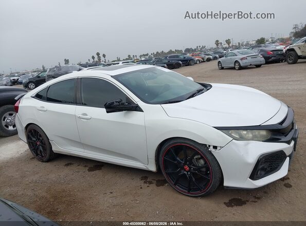 2HGFC1E59JH703171 2018 HONDA CIVIC White უკანა სალონის ხედი