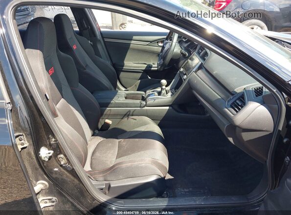 2HGFC1E5XHH707224 2017 HONDA CIVIC Black Вид салону спереду