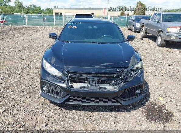 2HGFC1E5XHH707224 2017 HONDA CIVIC Black Вид задньої частини салону