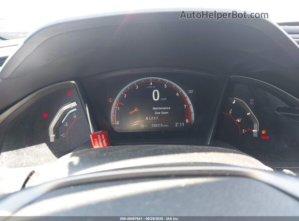 2HGFC1E5XHH707613 2017 HONDA CIVIC Black Widok tylnych siedzeń