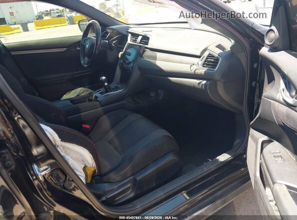 2HGFC1E5XHH707613 2017 HONDA CIVIC Black Widok wnętrza z przodu