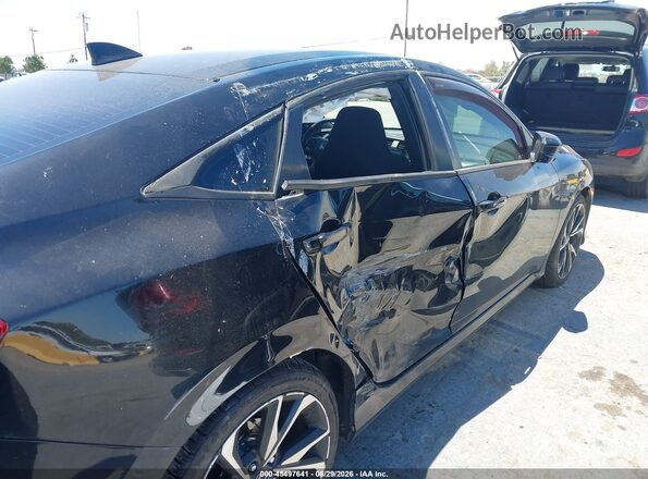2HGFC1E5XHH707613 2017 HONDA CIVIC Black Widok wnętrza z tyłu