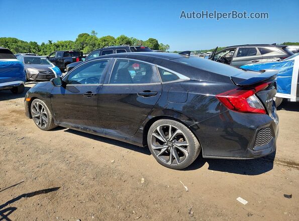 2HGFC1E5XJH700862 2018 HONDA CIVIC Black უკანა მარცხენა