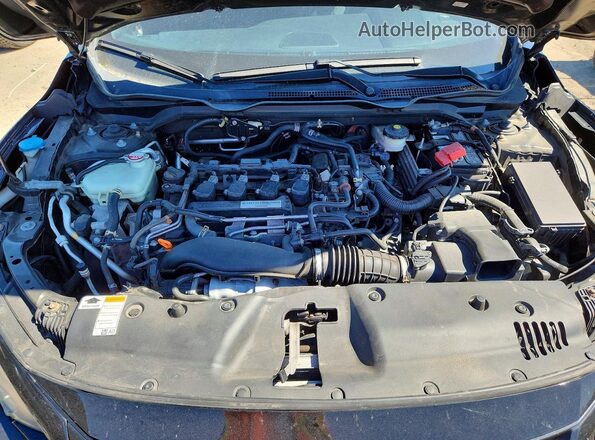 2HGFC1E5XJH700862 2018 HONDA CIVIC Black უკანა სალონის ხედი
