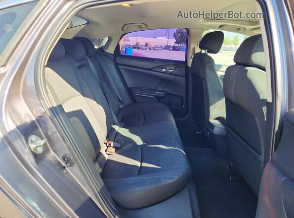 2HGFC1F31HH652434 2017 HONDA CIVIC Gray უკანა სავარძლების ხედი