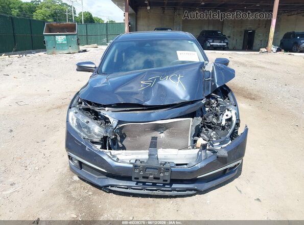 2HGFC1F31KH651923 2019 HONDA CIVIC Синий Вид щитка приборов