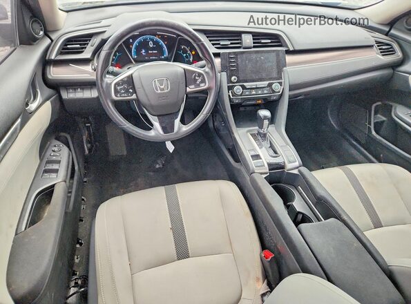 2HGFC1F31LH680498 2020 HONDA CIVIC Gray Dashboard view