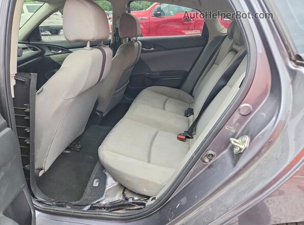 2HGFC1F31LH680498 2020 HONDA CIVIC Gray Rear seats view
