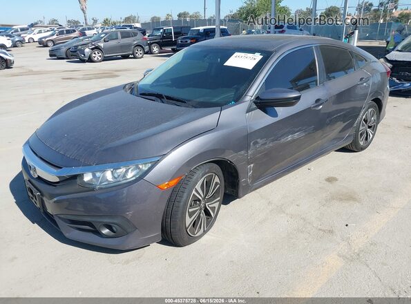 2HGFC1F32GH635222 2016 HONDA CIVIC Gray Front left