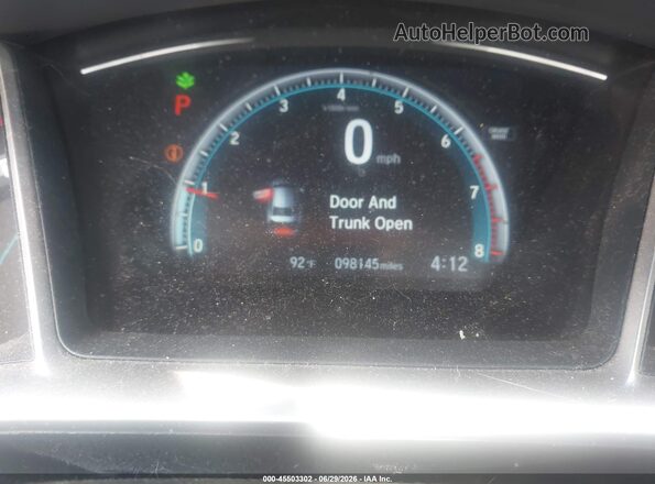 2HGFC1F32GH645202 2016 HONDA CIVIC Black Vista de los asientos traseros